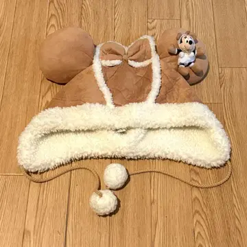 디즈니 미니 팬캡 무스탕 봉제 인형 포함 디즈니 모자