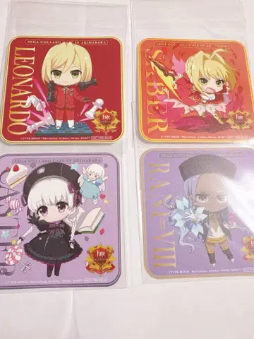 Fate/EXTRA Last Encore 세가 콜라보 카페 코스터