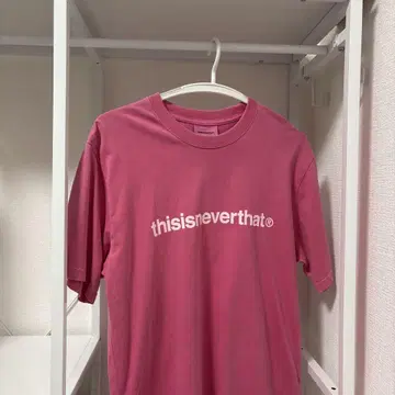 thisisneverthat 핑크 로고 T셔츠