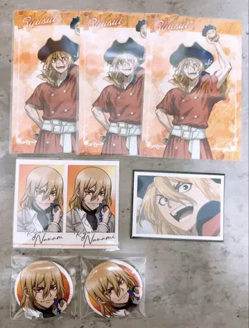 Dr.STONE 나나미 류스이 캔뱃지 엽서 혜택 카드 묶음 판매