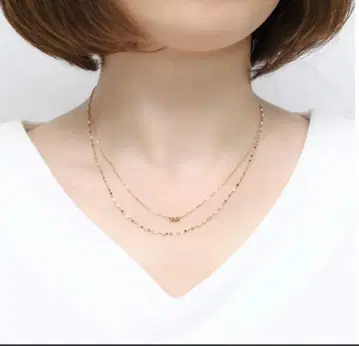 츠츠미 k10 목걸이 이중 골드 볼 체인 더블 체인 목걸이