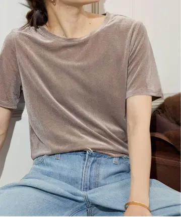 SLOBE IENA 슬로브 이에나 벨로아 T셔츠 가을 신상 가을 옷 인기