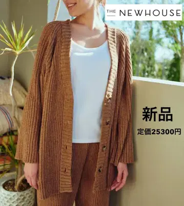 새상품 THE NEWHOUSE 해피 리브 가디건