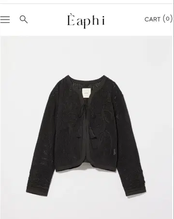 Eaphi COTTON NET TAPE EMBROIDERY JACKET