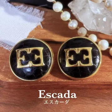 ESCADA 에스카다 빈티지 귀걸이 골드 블랙