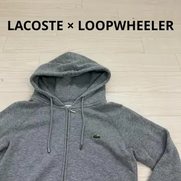 LACOSTE 라코스테 x LOOPWHEELER 지퍼 후드티 일본제