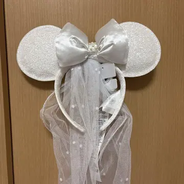 디즈니 웨딩 머리띠 [ 미사용 ]