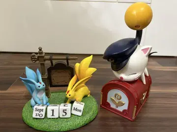 FF14 카벙클 만년 달력 피규어 & 모그레터 엽서