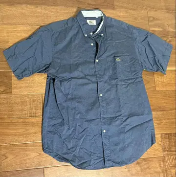 LACOSTE 네이비 버튼 다운 셔츠