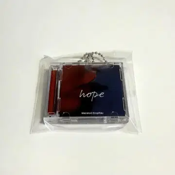 마카로니 연필 미니어처 CD풍 키링 hope