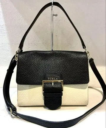 [ 새상품급 ] FURLA 플로 가죽 바이컬러 2way 숄더백