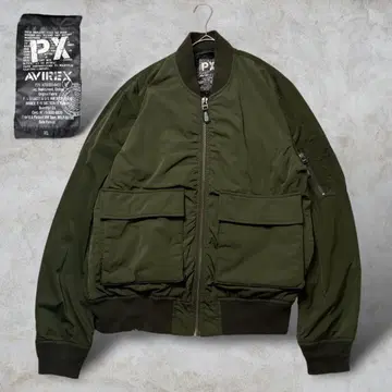 새상품급 AVIREX MA-1 플라이트 자켓 PX 카키 XL