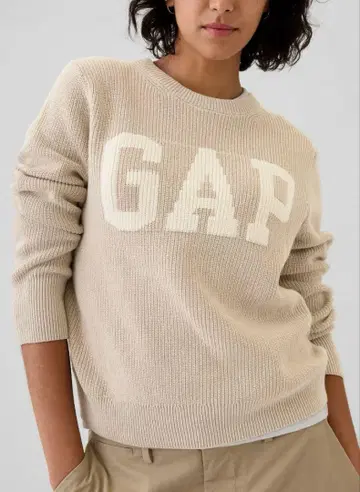 GAP 로고 인터샤 스웨터