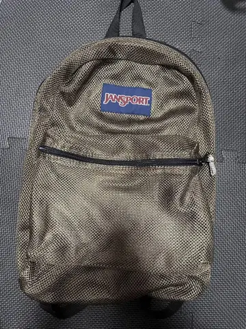 JanSport 메쉬 백팩 카키
