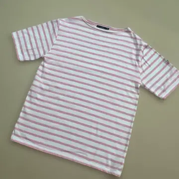 SAINT JAMES 스트라이프 반팔 T셔츠 미사용에 가까움