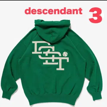 [ 24SS ] descendant CLUB HOODY GREEN 3