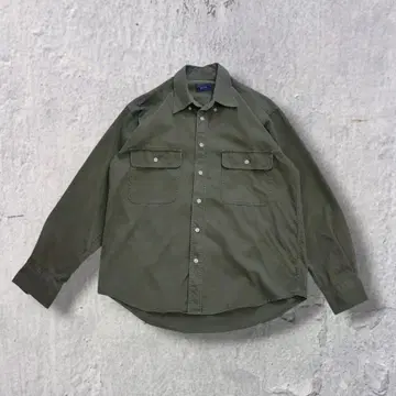 90s vintage SUNLUCAS 밀리터리 셔츠 긴팔 아메카지 H22
