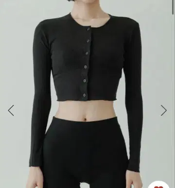 [ yo BIOTOP ] Sheer rib short cardigan