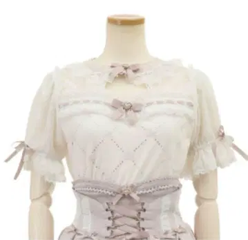 LIZLISA 모노그램 비쥬 컷 상의 핑크