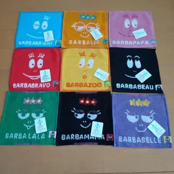 바바파파 미니 타월 손수건 9개 세트