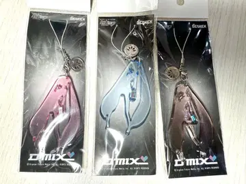 미개봉 새상품 D'mix 하츠네 미쿠 실루엣 스트랩 키링 귀중