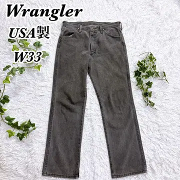 90s USA제 랭글러 선염 블랙 데님 팬츠 W33