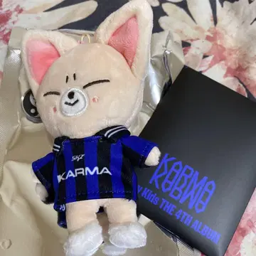 KARMA SKZOOver IN 트레이딩 카드 포함 봉제 인형 키링