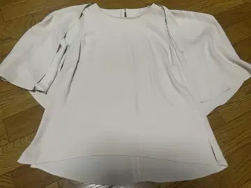 TONAL 토날 2way 케이프 쉬폰 블라우스 베이지