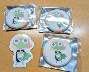 개구리 중사 도쿄 타워 콜라보 케로로 캔뱃지 다이컷 스티커