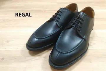 [ 미사용 ] REGAL U칩 가죽 신발 블랙
