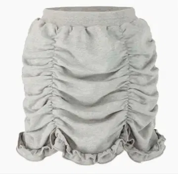 Bibiy JESSIE SWEAT SKIRT GLAY 미니 스커트