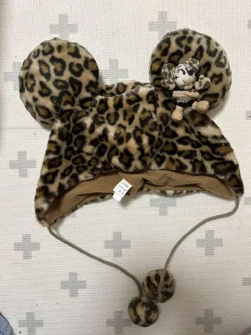 도쿄 디즈니 리조트 레오파드 무늬 미키 햇 58cm