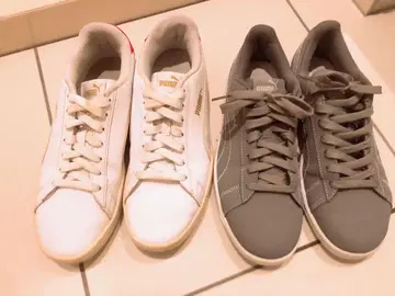 PUMA 화이트 그레이 스니커즈 2켤레 세트