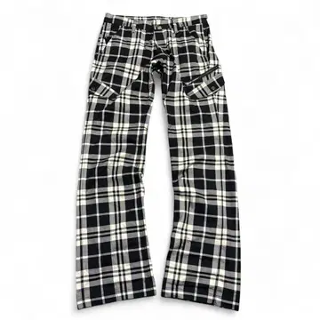 semantic design flare check pants Y2K