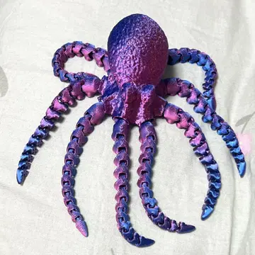 메탈릭 옥토퍼스 초가동식 3D 프린트 문어 관절 옥토퍼스 피규어