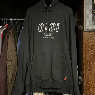 oioi 후드티 블랙 한국 패션
