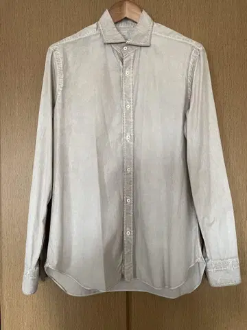 바르바 옴브레 셔츠 40 15 3/4 긴팔 셔츠