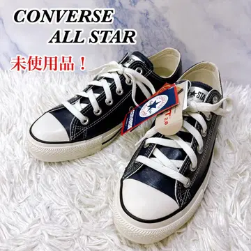 미사용품 컨버스 올스타 올 가죽 올리브 그린 25.5cm