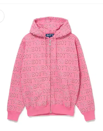 BoTT Bones Zip Hoodie 보트 후드티 후디 핑크