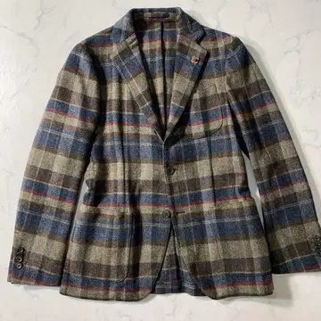 [ 새상품급 ] 라르디니 테일러드 자켓 트위드 본절단 부토니에르 S