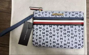 타미힐피거 파우치 TOMMY HILFIGER 로고 프린트 파우치