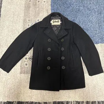 Schott 블랙 피코트 80s