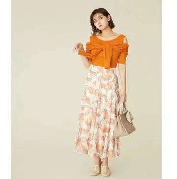JILL by JILL STUART 시어 아트 플라워 스커트