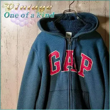 GAP 블루종 후드티 커버올 GAP 빅 로고 네이비 컬러계 속기모