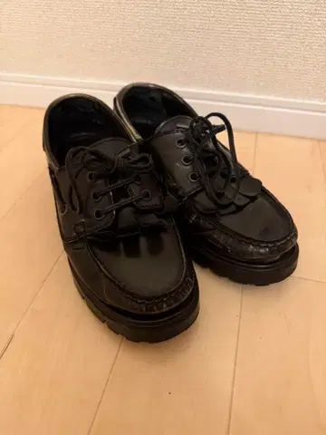 ZARA MAN 가죽 모카신 블랙 신발 42