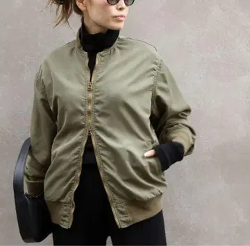 Deuxieme Classe 밀리터리 블루종 MA-1 카키
