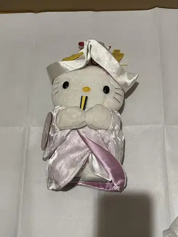산리오 키티 봉제 인형 2000년 맥도날드 시로무쿠 신부