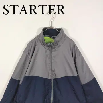 STARTER 스타터 나일론 자켓 그레이 네이비 M 풀 집업