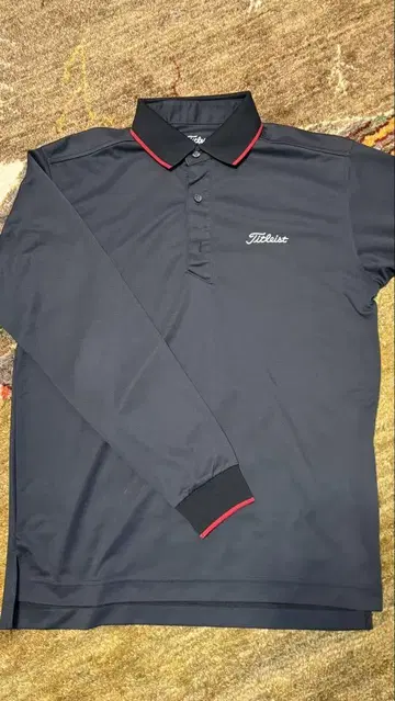 Titleist 긴팔 피케 셔츠 M 블랙
