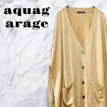[ 고품질 ] aquagarage 가디건 베이지 빅 여성용 가을 겨울